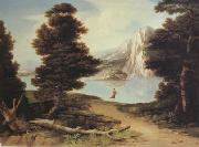 Washington Allston Landscape with a Lake (nn03) oil painting artist